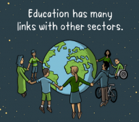 Education has many links with other sectors blog image