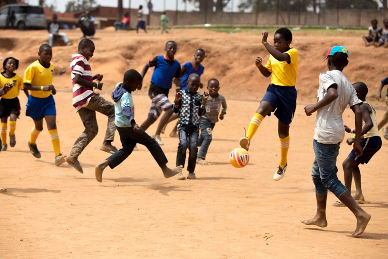 © UNESCO/Juventus - Kate Hampson - Soccer without Borders - Congolese children from refugee camp