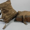 Witnter protection shoes of an SS guard with wooden soles and metal