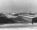 A fragment of Sector BII with wooden barracks right after finishint the building. Photo: SS (Auschwitz-Birkenau State Mu