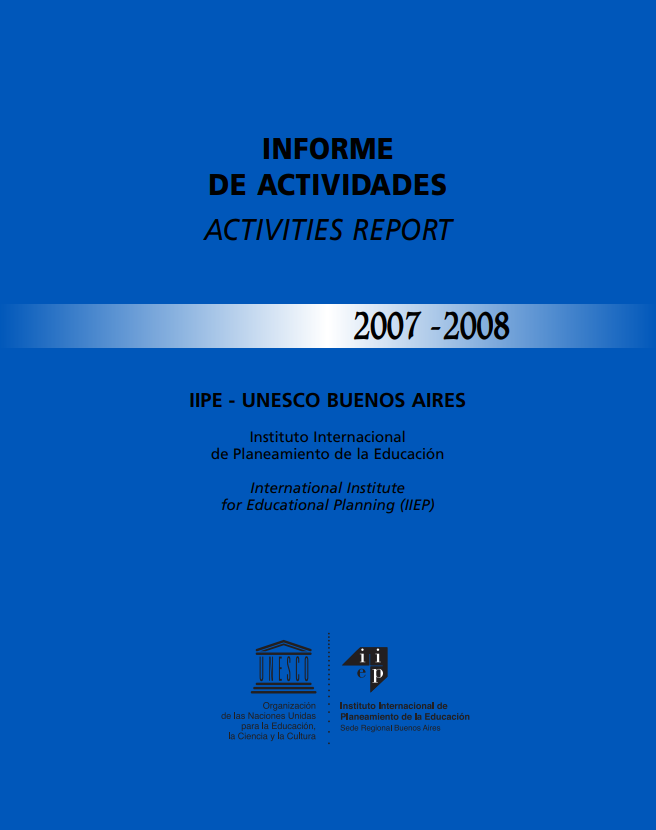 Informe de actividades 2007-2008