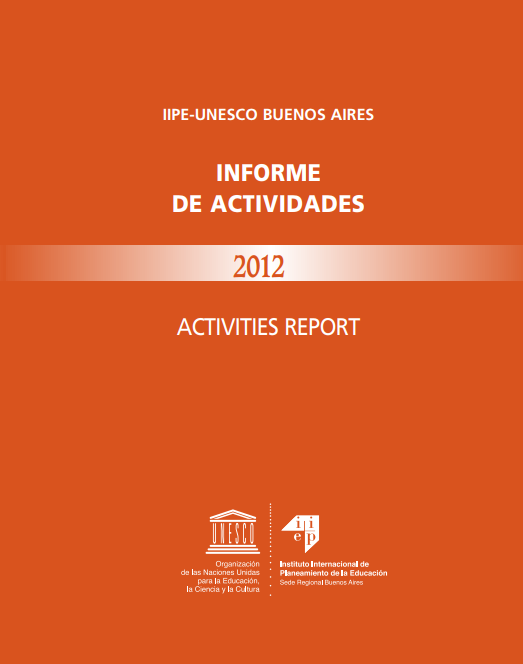 Informe de actividades 2012-2013