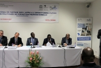 Opening of the workshop chaired by the Minister for Technical Education and Vocational Training of Togo, Mr. Georges Kwawu Aïdam