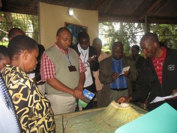 KINAPA staffs explain on the Management of Kilimanjaro Mountain