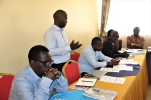 Mr John Okande from UNESCO Giving a Presentation During the Curriculum Review Workshop
