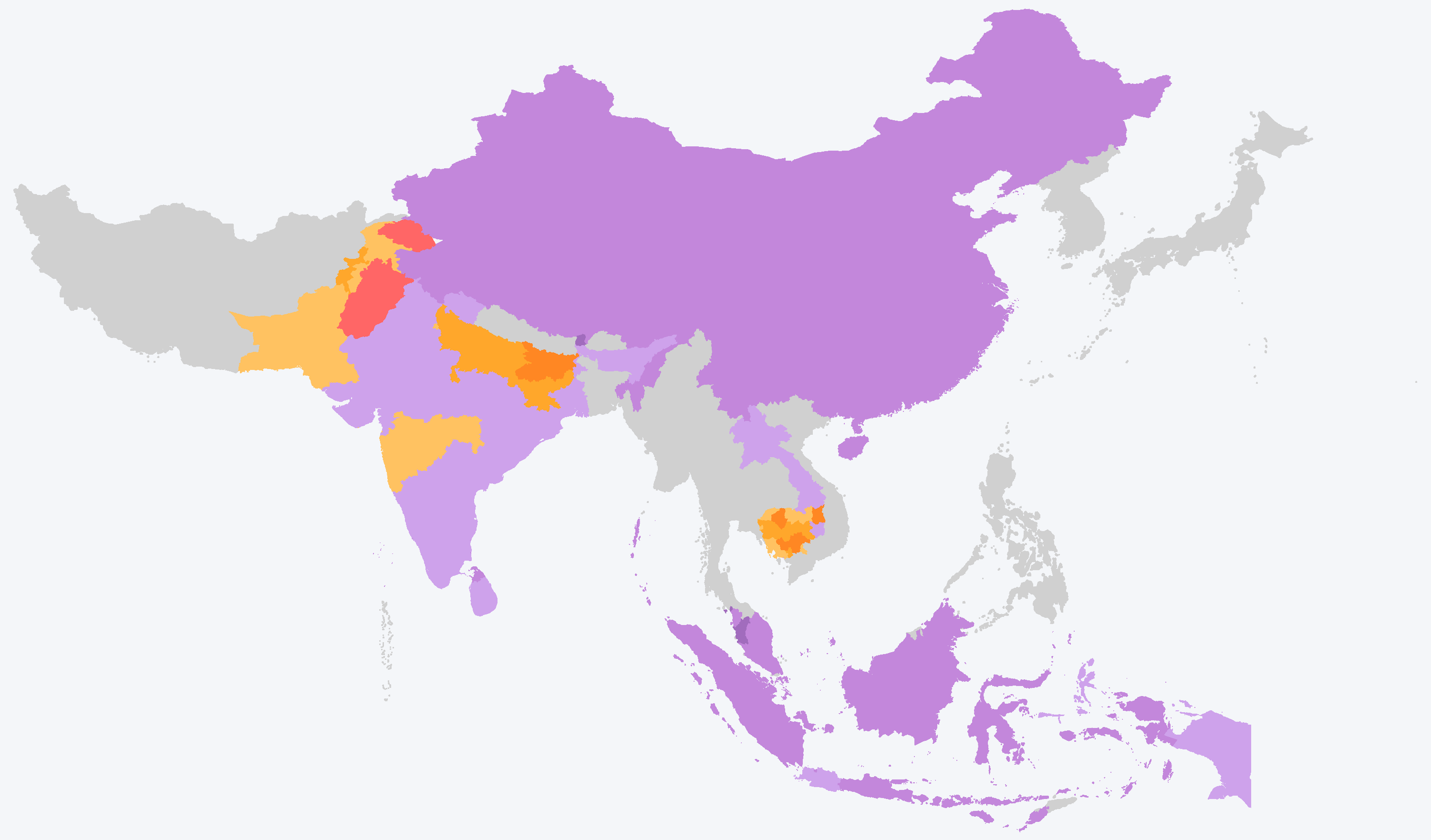 Pupil-teacher ratios in Asia - figure 2 