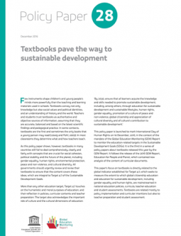 Textbooks and sustainable development