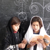 Pupils at the Lycee Mahmud Tarzi. Kandahar, Afghanistan, 2007