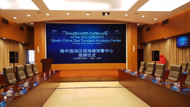 Launch of the South China Sea Tsunami Advisory Centre, 8 May 2018