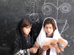 Pupils at the Lycee Mahmud Tarzi. Kandahar, Afghanistan, 2007