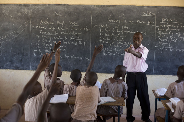 A sense of vocation: Bonafice, a teacher in Lodwar, Turkana, Kenya, says ‘Teaching is more than just a profession, it’s also a calling. Credit: Karel Prinsloo/ARETE/UNESCO