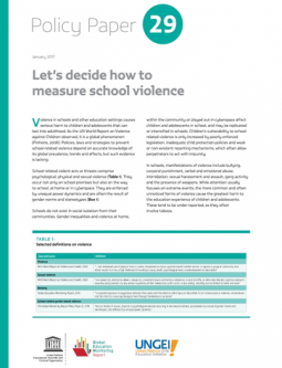 Measuring school violence