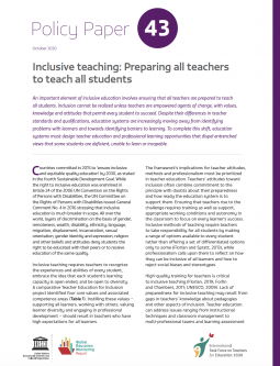 Preparing teachers for inclusion