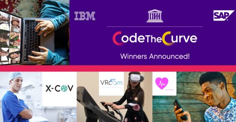 CodeTheCurve Hackathon winners banner