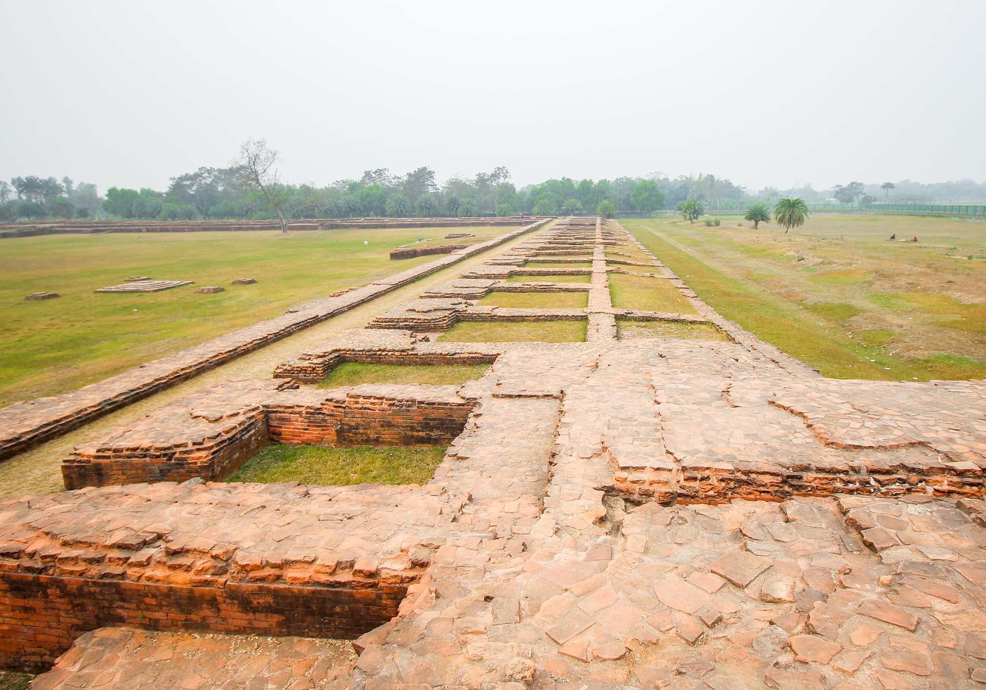 Some of the 177 rooms where the monks would have lived around the courtyard of the monastery of Somapura Mahavihara at Paharpur. – © Julfiker Ahmed