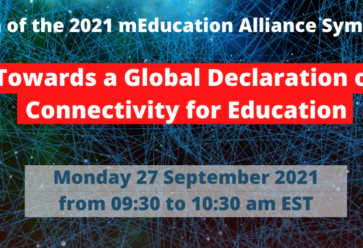 2021 mEducation Alliance Symposium session Connectivity Declaration