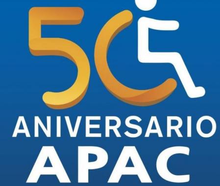 Logo of organization. Reads "APAC 50th Anniversary"