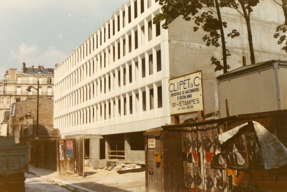 The new IIEP-UNESCO headquarters building, rue Eugène Delacroix, Paris, 1973