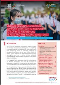 UNESCO Regional Education Support Strategy to Respond to COVID-19 and Beyond in Asia and the Pacific (2020−2021