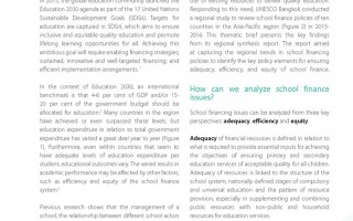 Ensuring Adequate, Efficient & Equitable Financing in Schools: School Finance in the Asia-Pacific Region (UNESCO Asia-Pacific Education Thematic Brief, January 2017)