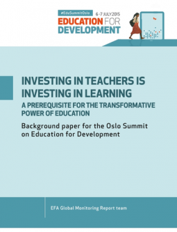 Investing in teachers is investing in learning: A prerequisite for the transformative power of education