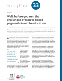 The challenges of results-based payments