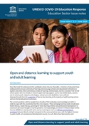 Open and distance learning to support youth and adult learning
