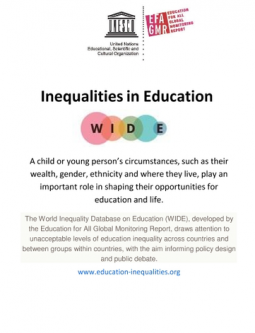 WIDE Inequalities in Education 