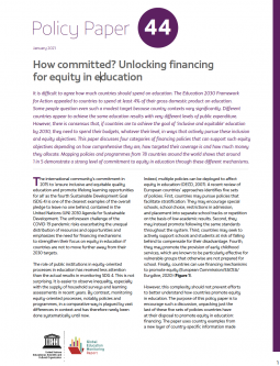 Unlocking financing for equity in education