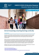 School reopening: ensuring learning continuity