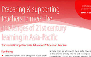 Preparing & supporting teachers to meet the challenges of 21st century learning in Asia-Pacific - Transversal Competencies in Education Policies and Practice