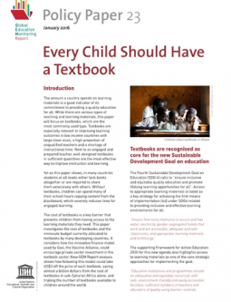 Every Child Should Have a Textbook