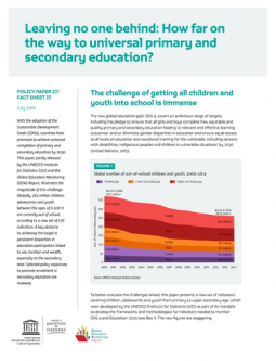 Universal primary and secondary education