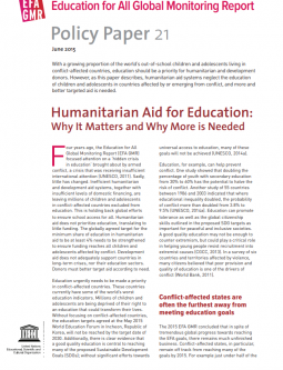 Humanitarian Aid for Education