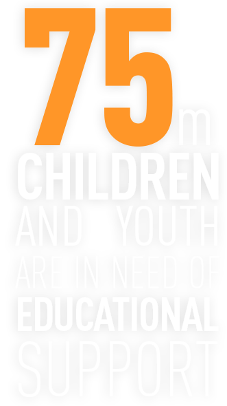 75m  children are in need of educational support