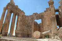 Entrance to the Temple of Bacchus, Lebanon.