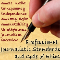 Promote the Professional Journalistic Standards and Code of Ethics website