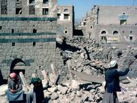 Daños debidos al terremoto en la provincia de Dhamar, Yemen.