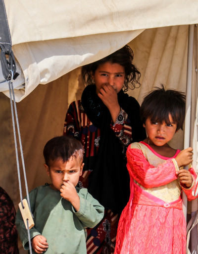Children refugees in Kabul