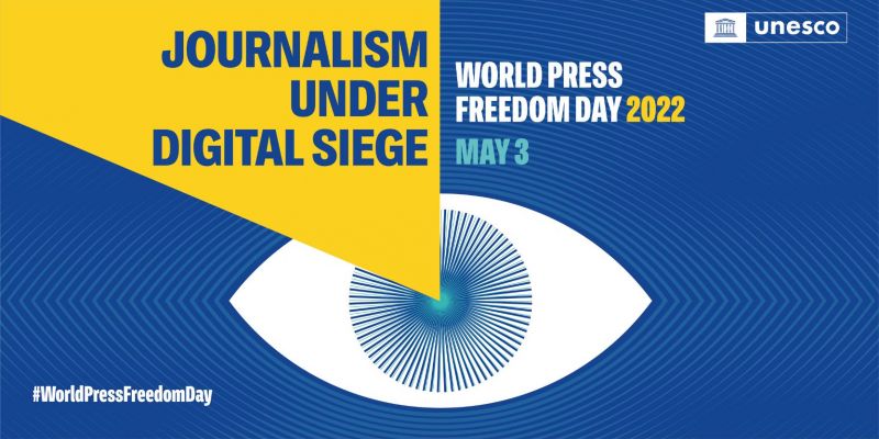 Banner for World Press Freedom Day 2022