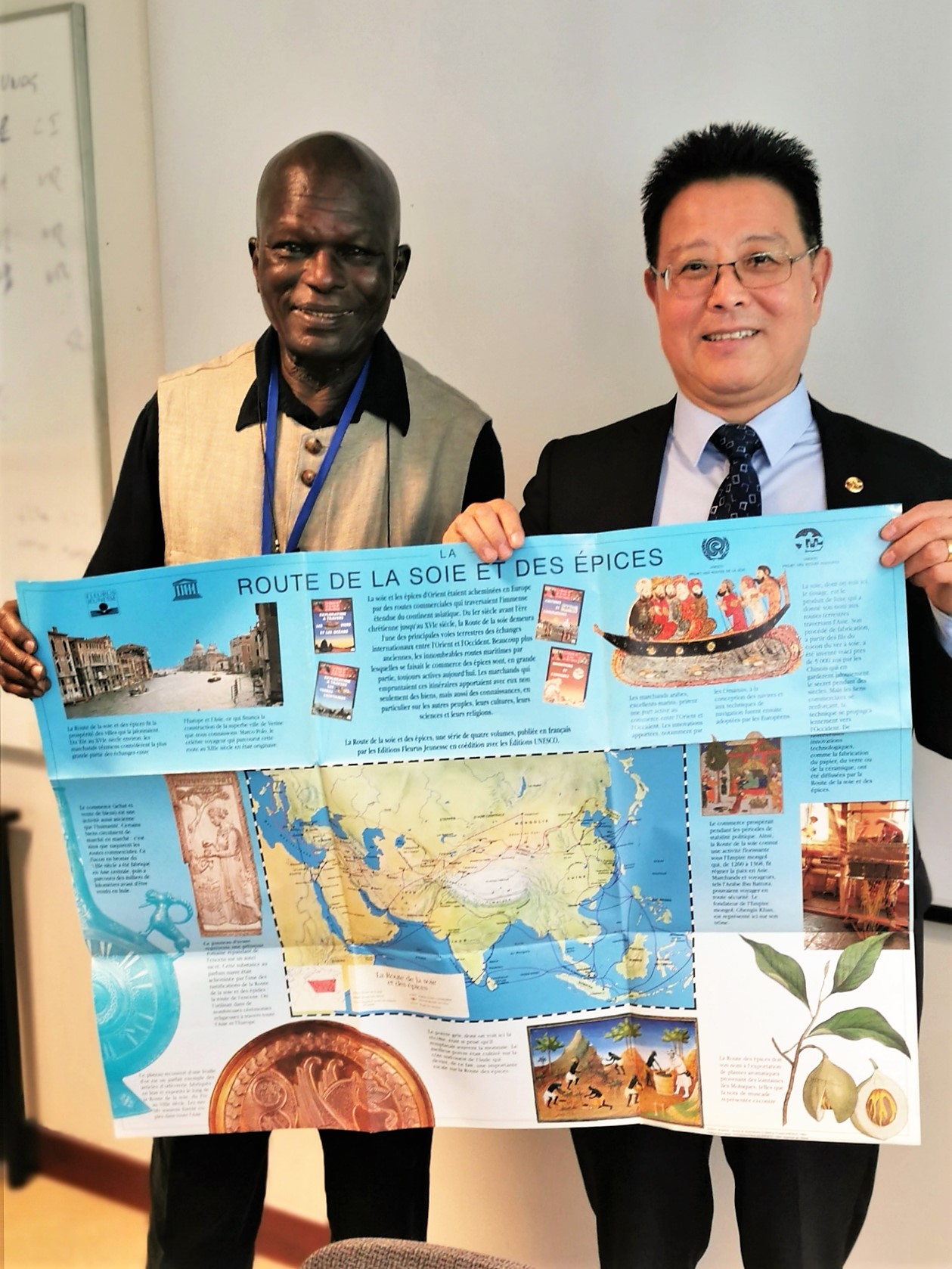 Doudou Diène & Feng Jing - Fellow travellers in the July-August 1990 Desert Route Expedition of the UNESCO Silk Roads Project (20 June 2020)