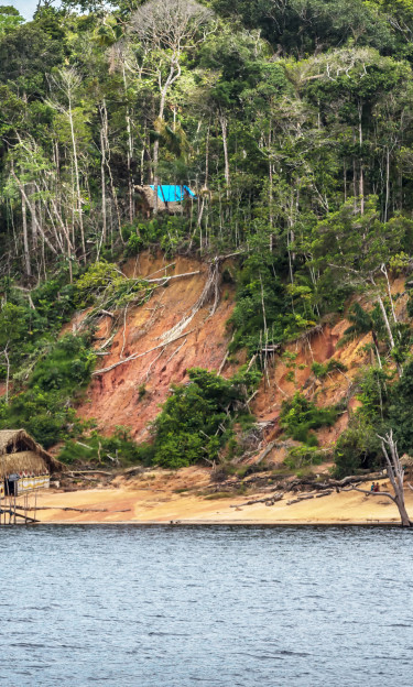 Deforestation, landslide, flood in the Amazon