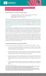 Contributing to global guidelines for regulating social platforms