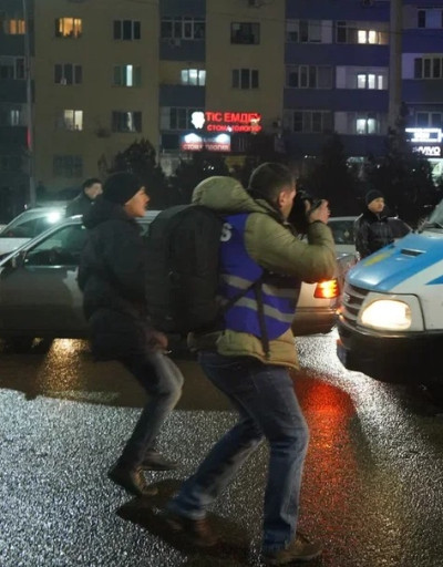 Covering protests in Almaty, January 2022