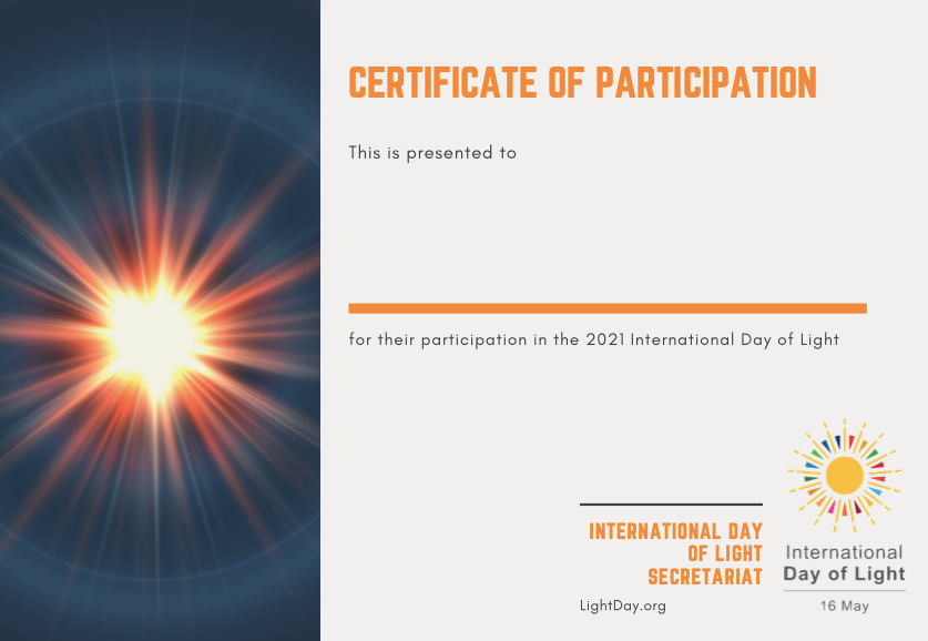 2022 Participation Certificate