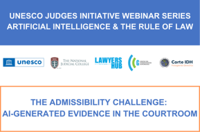 El reto de la admisibilidad: Pruebas generadas por IA en los tribunales