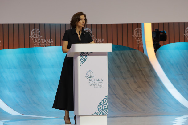 Audrey Azoulay in Astana International Forum 2023 June