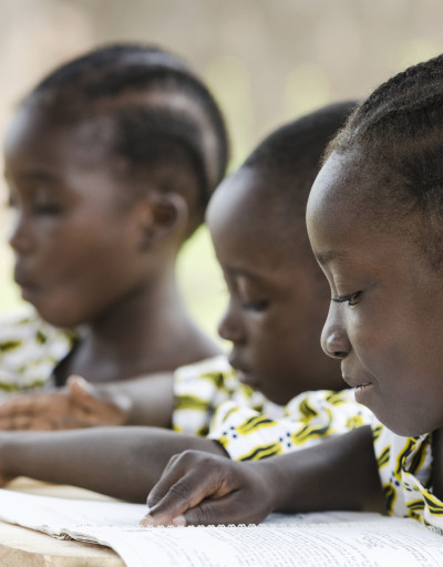 Girls in classroom in Mali