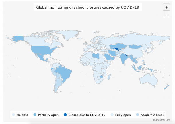 Global monitoring of school closures