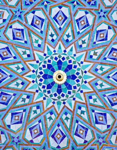 Tiles from the Hassan II Mosque Casablanca, Morocco
